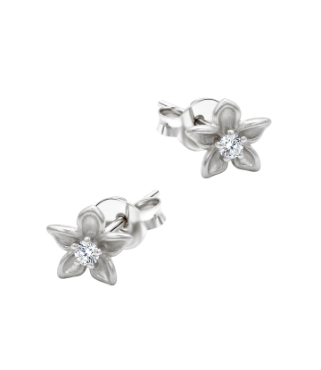 Lovely Flower Silver Stud Earring STS-7155